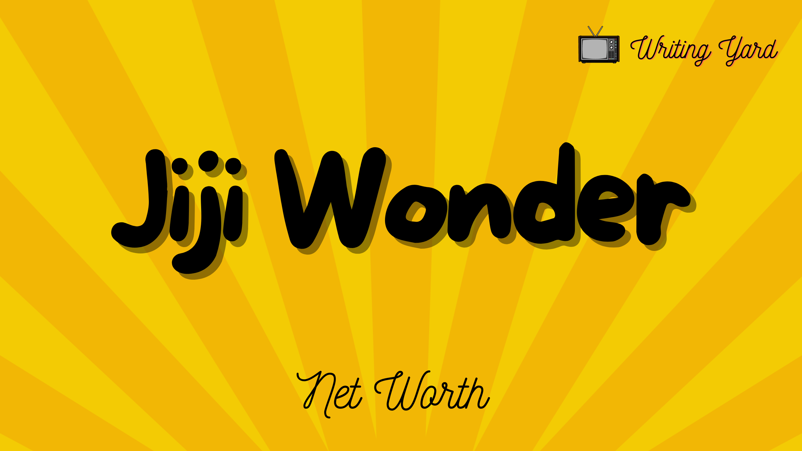 Jiji Wonder Net Worth