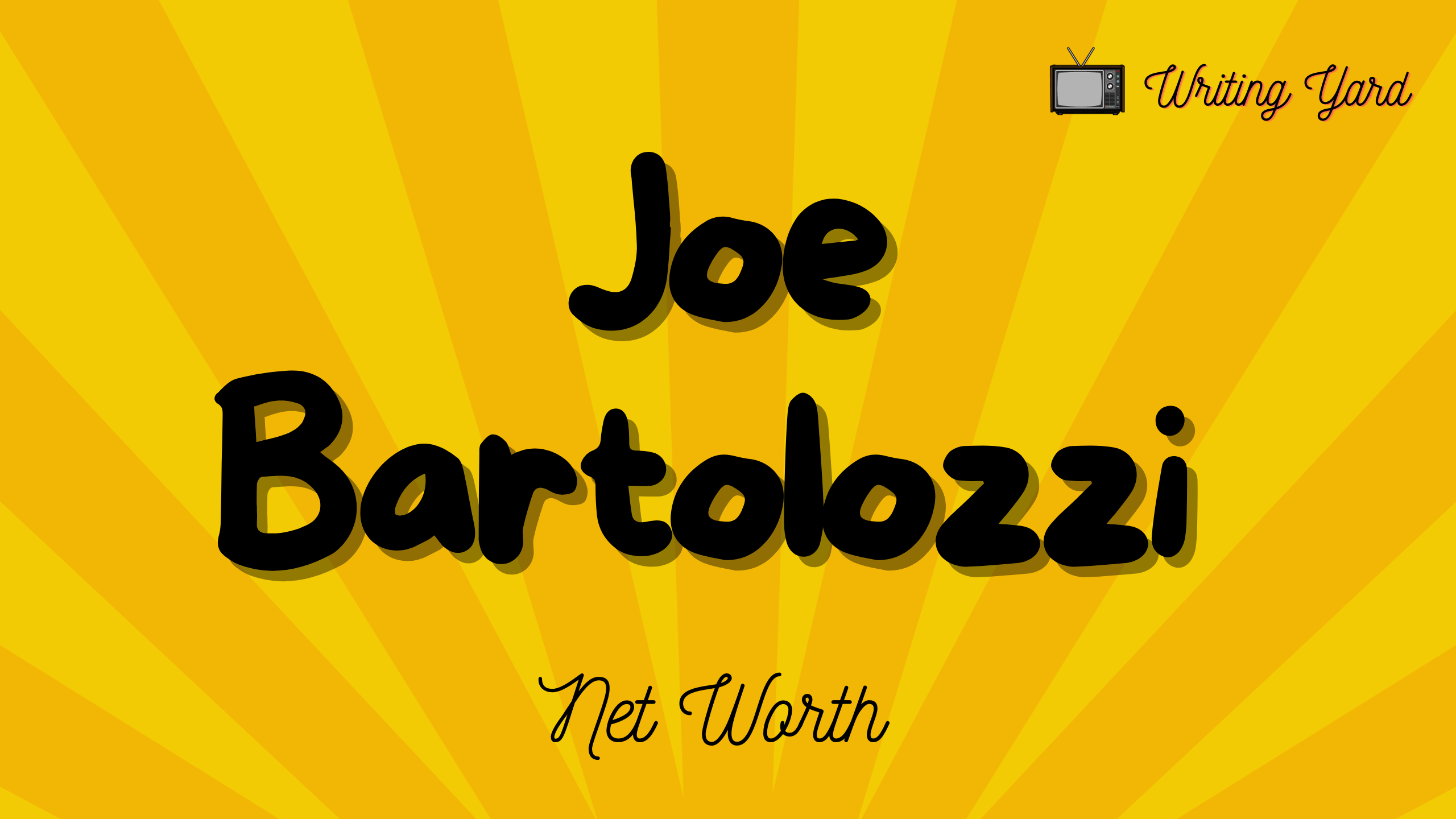 Joe Bartolozzi Net Worth