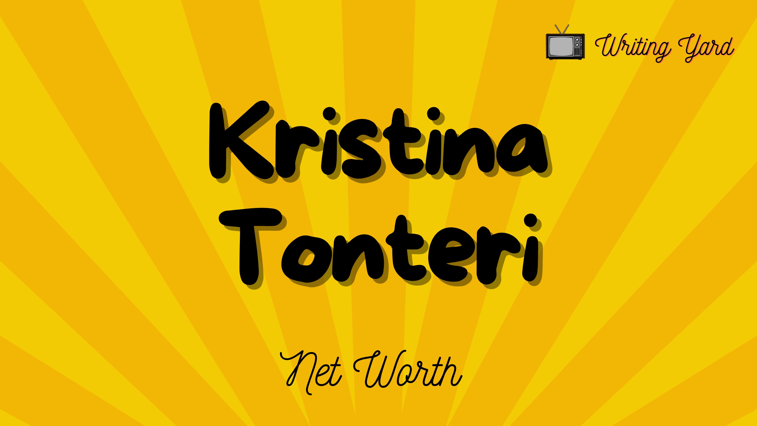 Kristina Tonteri Net Worth