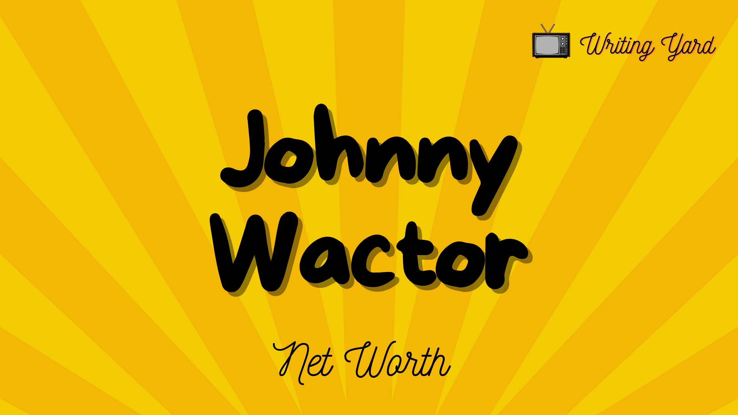 Johnny Wactor Net Worth